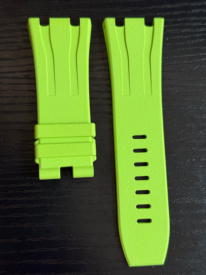 Audemars Piguet OEM Lime Green Rubber Tang Strap 30x24MM for 44MM ROO