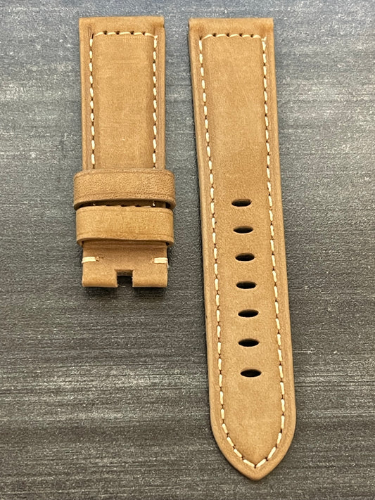 Panerai 22MM Brown Suede OEM Tang Strap (22/20MM)