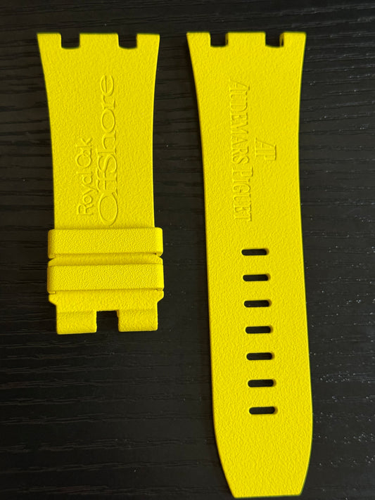 Audemars Piguet  Diver OEM Yellow Rubber Tang Strap 30x24MM