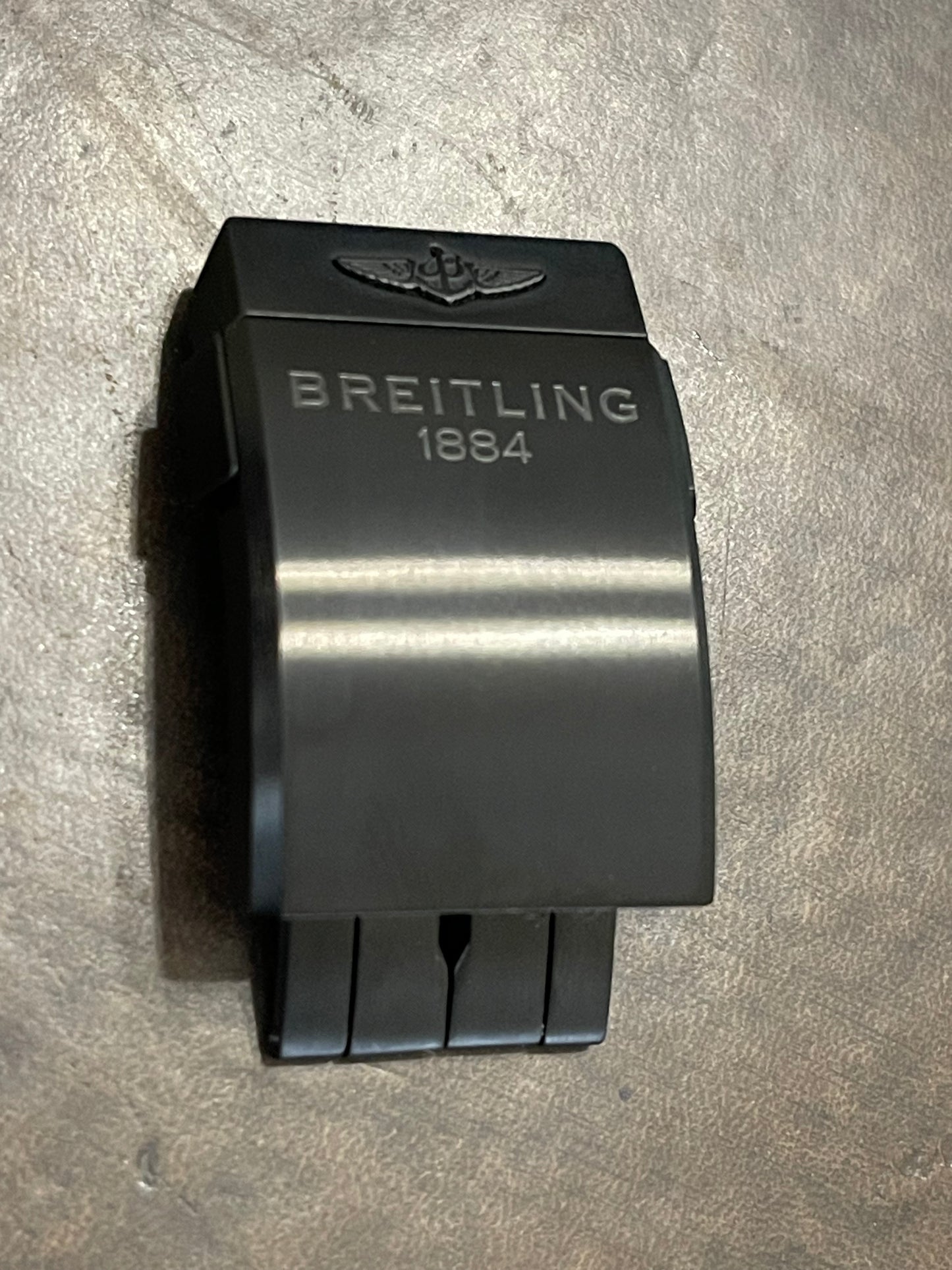 Breitling Matte Black Stainless Steel Deployment Watch Clasp OEM 20MM