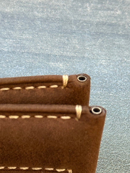 Panerai 24MM Dark Brown Suede Deployant Strap (24/22MM)