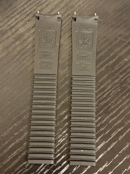 New Patek Philippe Aquanaut 19mm x 16mm Black Rubber Band Strap