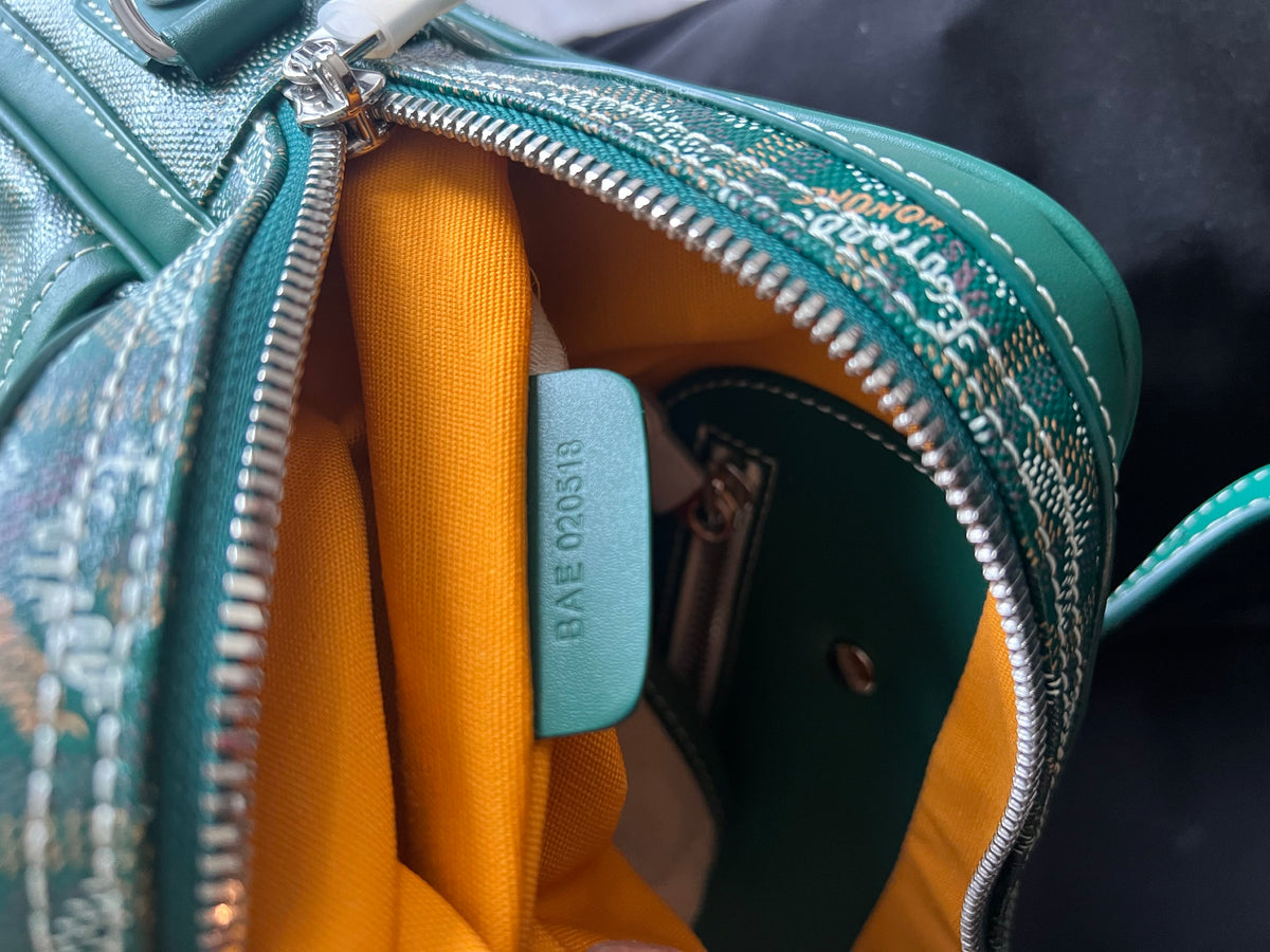 Goyard Goyardine Green Ambassade MM Business Travel Briefcase
