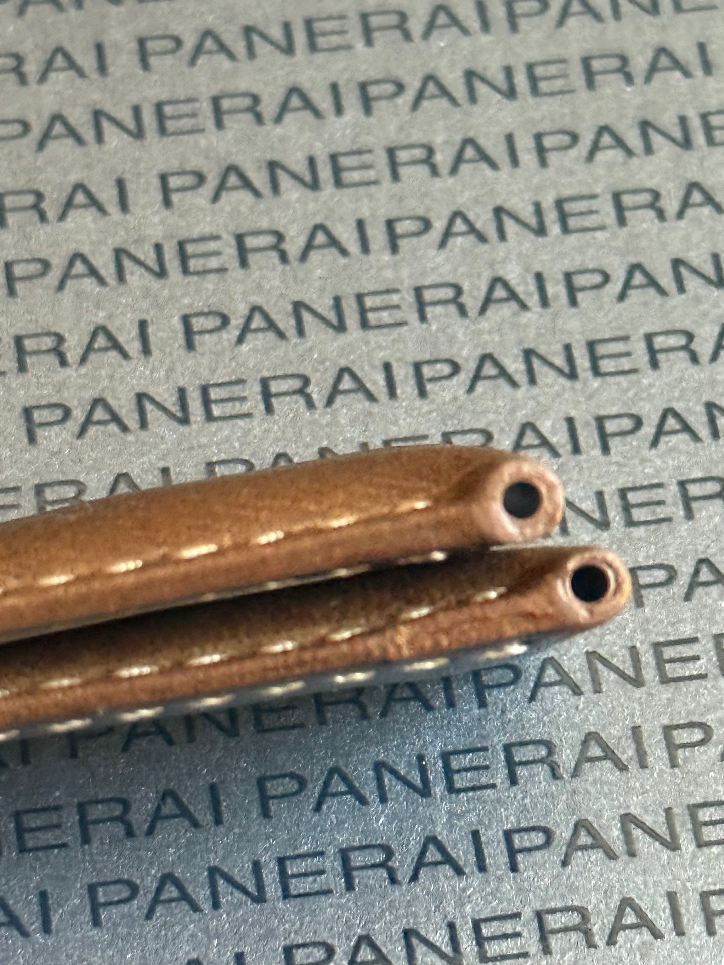 Panerai 24MM Dark Brown Assolutamente OEM Suede Strap  for Deployant Buckle XL Length (24/22MM)