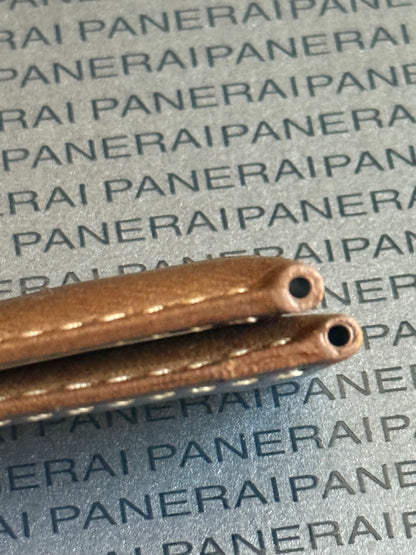 Panerai 24MM Dark Brown Assolutamente OEM Suede Strap  for Deployant Buckle XL Length (24/22MM)