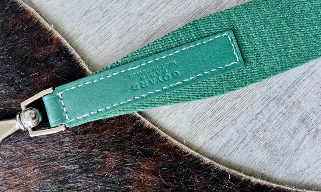 Goyard Green Goyardine Citadin Messenger Bag with Strap,  Briefcase