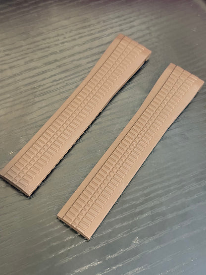 PATEK PHILIPPE AQUANAUT 5168 5968 Brown Rubber Strap (22mm X 18) NEW OEM UNCUT