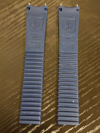 New Patek Philippe Aquanaut 19mm x 16mm Navy Blue Rubber Band Strap