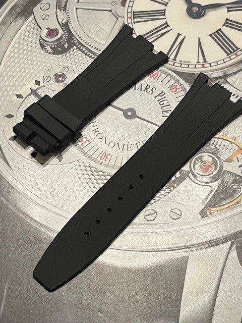 Audemars Piguet OEM Black Rubber Deployant Strap 26X18MM - Royal Oak