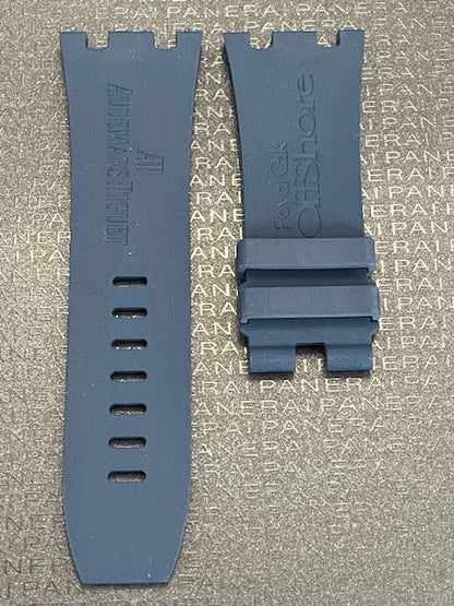 Audemars Piguet OEM Navy Rubber Tang Strap 30x24MM (Fits 44MM AP ROO Watch)