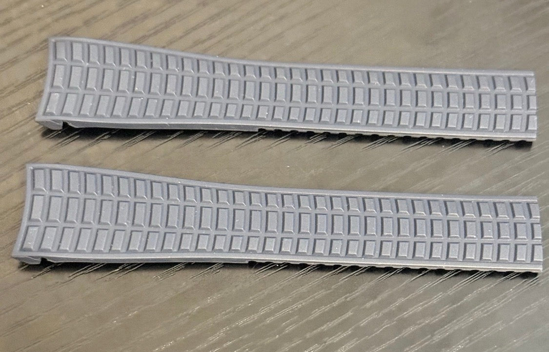 Genuine Patek Philippe Aquanaut Blue Rubber Strap 21x16mm Uncut for 5261R