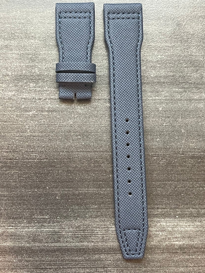 IWC 22/18MM Navy Blue Canvas  Strap for Deployant Clasp (Big Pilot Watch Strap)