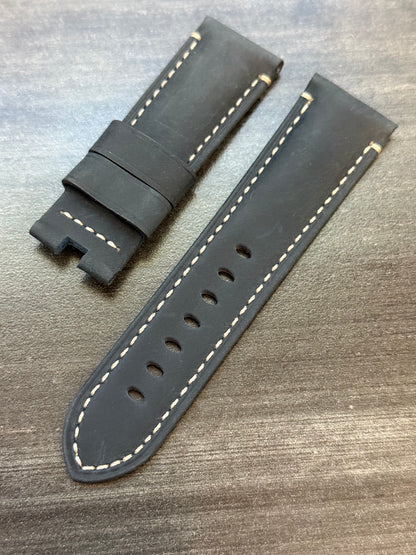 Panerai Blue Suede OEM Strap 24mm Lug for Deployant Buckle