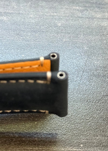 Panerai Blue Suede OEM Strap 24mm Lug for Deployant Buckle