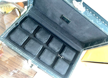 Louis Vuitton Monogram Eclipse Coffret 8 Montres Watch Case - New + OEM $7,600 MSRP