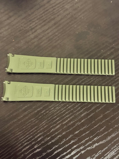New Patek Philippe Aquanaut 19mm x 16mm Green Rubber Band Strap