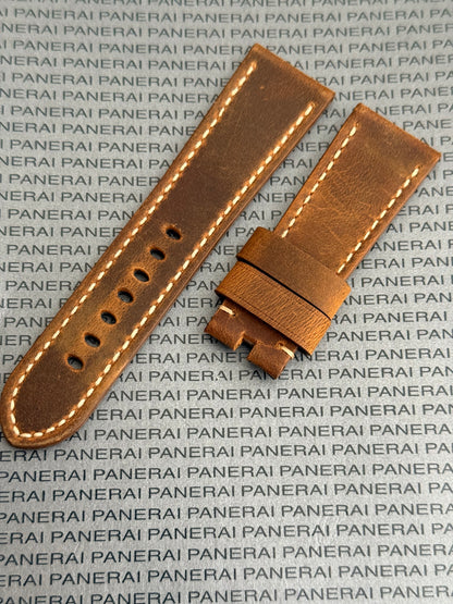 Panerai 26MM Brown Suede Strap for Tang Buckle (26/22MM)