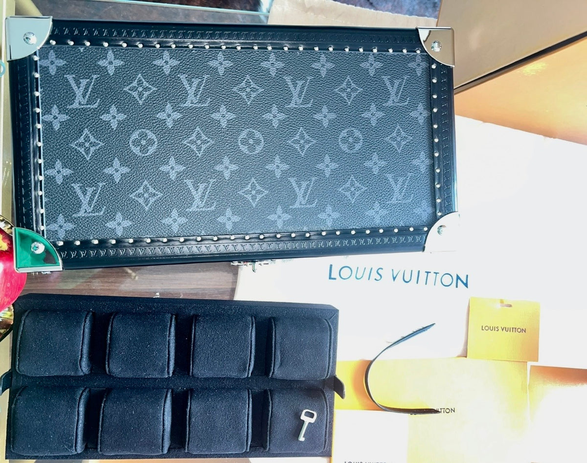 Louis Vuitton Monogram Eclipse Coffret 8 Montres Watch Case - New + OEM $7,600 MSRP