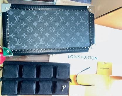 Louis Vuitton Monogram Eclipse Coffret 8 Montres Watch Case - New + OEM $7,600 MSRP