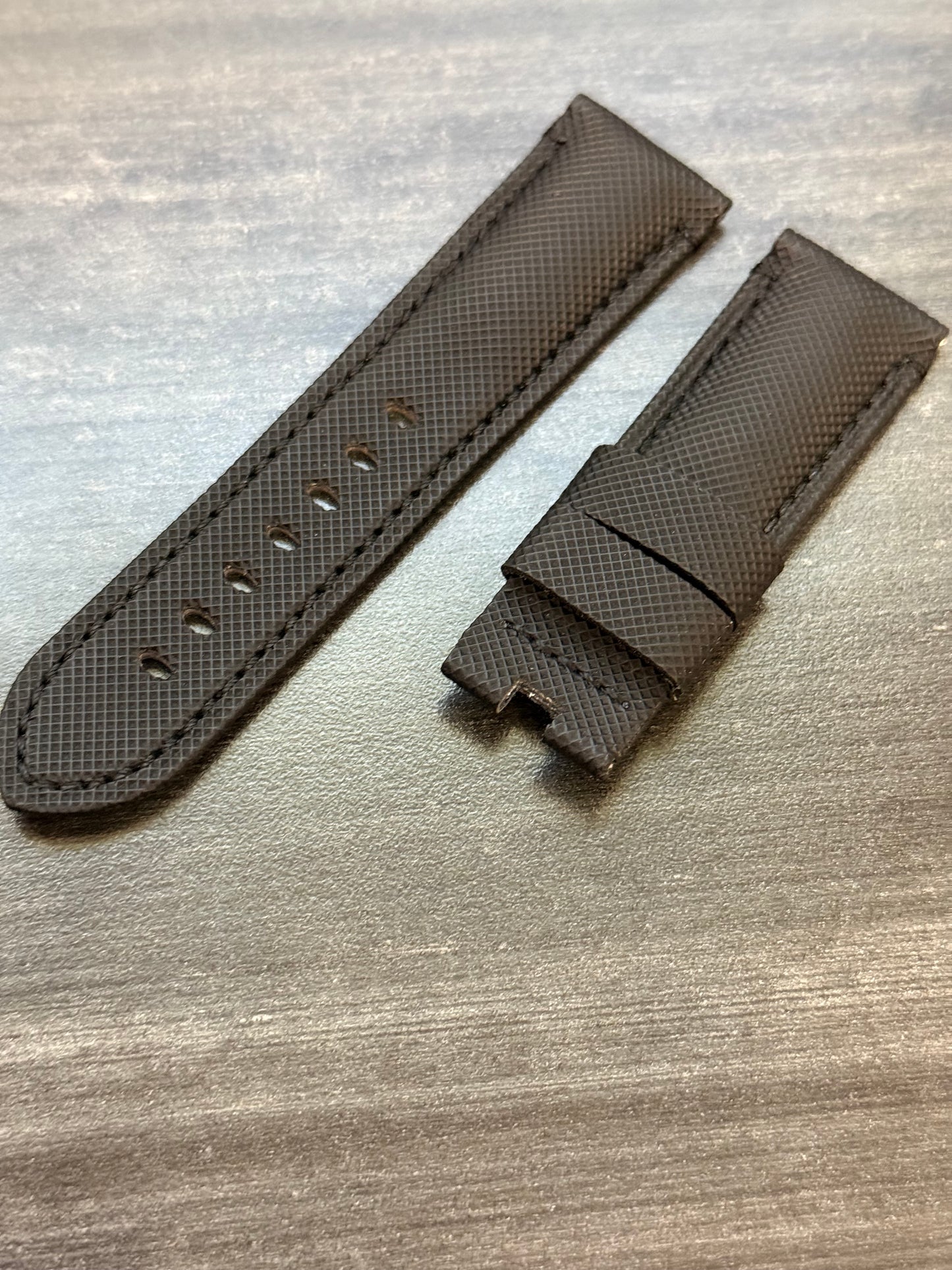 Panerai 24MM Black Canvas Deployant Strap (24/22MM)