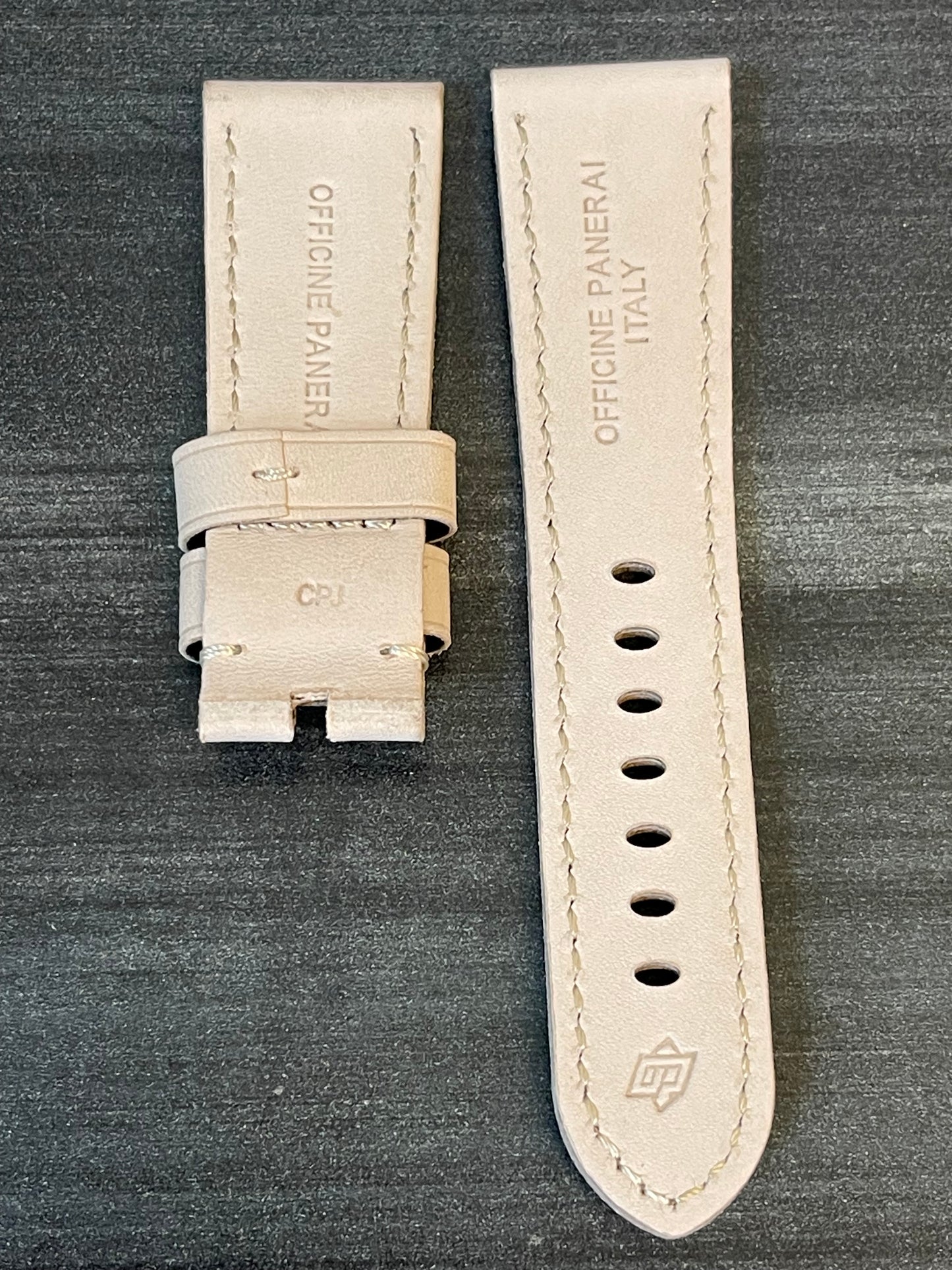 Panerai Calf tan Calf 26mm x 22mm OEM Strap for Tang Buckle