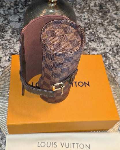 Louis Vuitton Damier Brown  3 Watch Case N41137 Retails $1,240