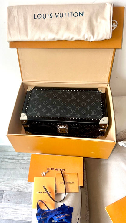 Louis Vuitton Monogram Eclipse Coffret 8 Montres Watch Case - New + OEM $7,600 MSRP