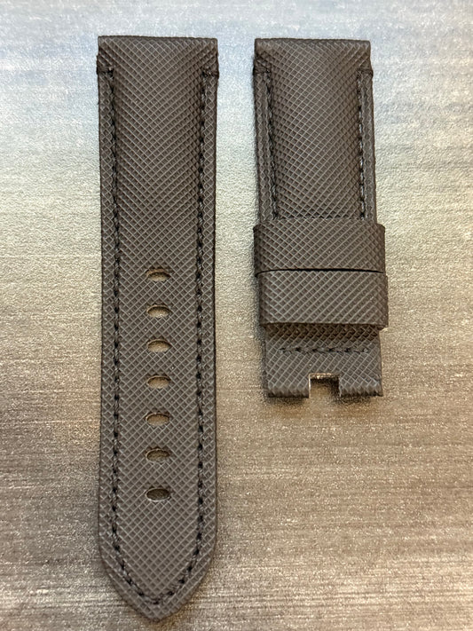 Panerai 24MM Black Canvas Deployant Strap (24/22MM)