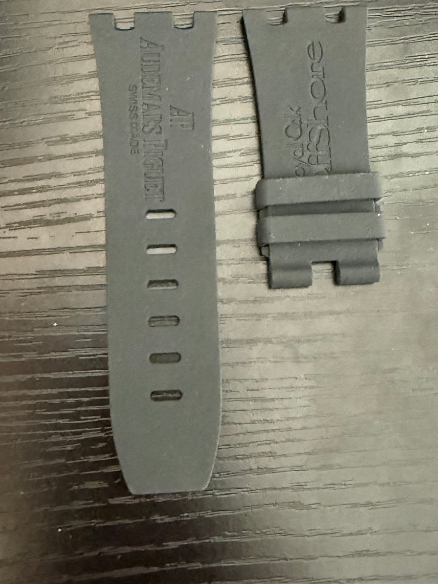 Audemars Piguet  Diver 15703 OEM Black Rubber Tang Strap 28x24MM XS Length