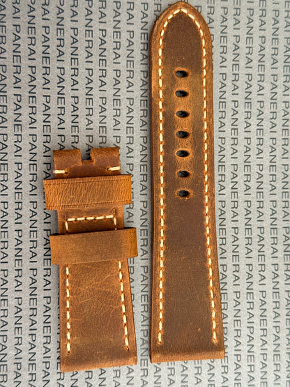 Panerai 26MM Brown Suede Strap for Tang Buckle (26/22MM)