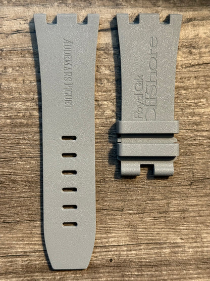 Audemars Piguet  Diver 15703 OEM Gray Rubber Tang Strap 28x24MM