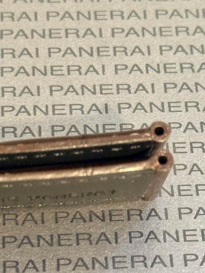 Panerai 22MM Brown Alligator OEM Deployant Strap w Beige Stitch (22/20MM)