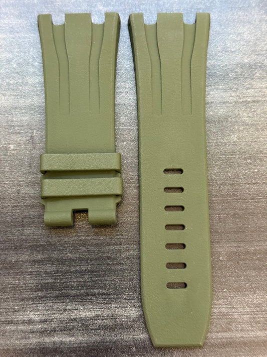Audemars Piguet OEM Green Rubber Tang Strap 30x24MM for 44MM ROO