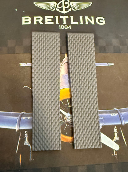 Breitling OEM Gray Mesh Rubber Strap for Deployment Clasp 22-20MM Sold Out at Boutiques