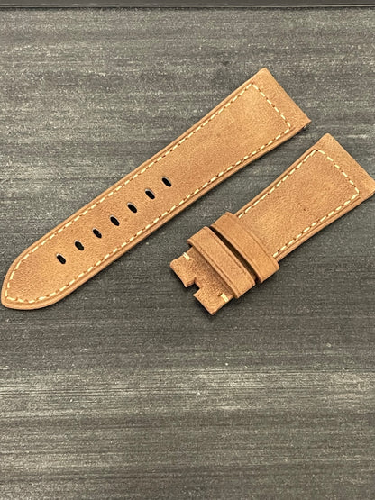 Panerai 26MM Brown Suede Strap for Tang Buckle (26/22MM)