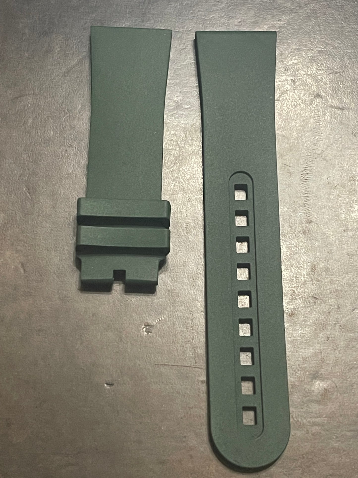 Blancpain OEM Fifty Fathoms Green Rubber Strap 23 x 20