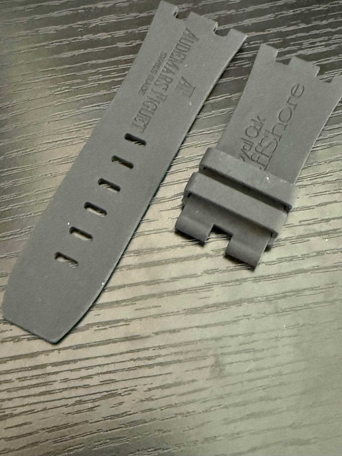 Audemars Piguet  Diver 15703 OEM Black Rubber Tang Strap 28x24MM XS Length