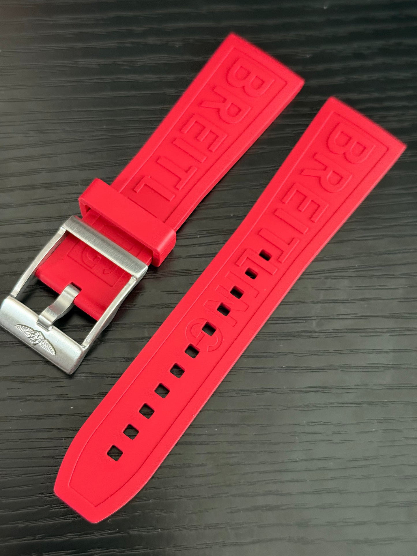 Breitling OEM 24MM Diver Pro Res Rubber Strap w/ OEM Tang Buckle