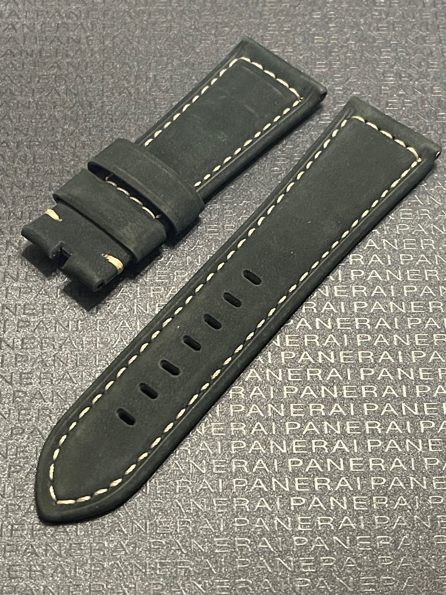 Panerai 26MM Green Suede Strap for Tang Buckle (26/22MM)