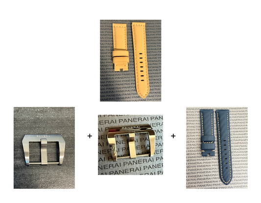 Panerai 22MM Tan Suede OEM Tang Strap (22/20MM)
