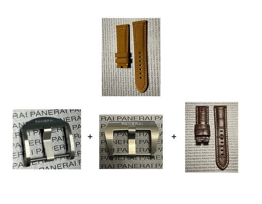 Panerai 24MM Brown Assolutamente OEM Suede Strap  for Tang Buckle (24/22MM)