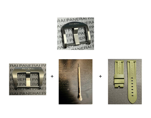 Panerai Brushed Stainless Steel Thumbnail Tang Buckle 22MM