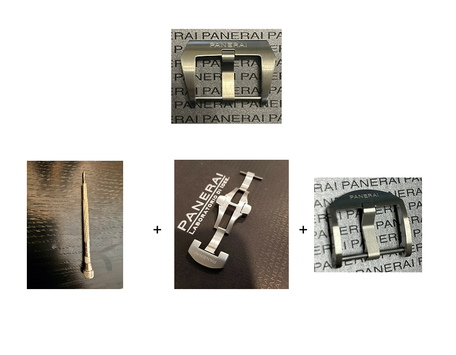 Panerai 22MM Pre V Brushed Stainless Steel Buckle (22MM)
