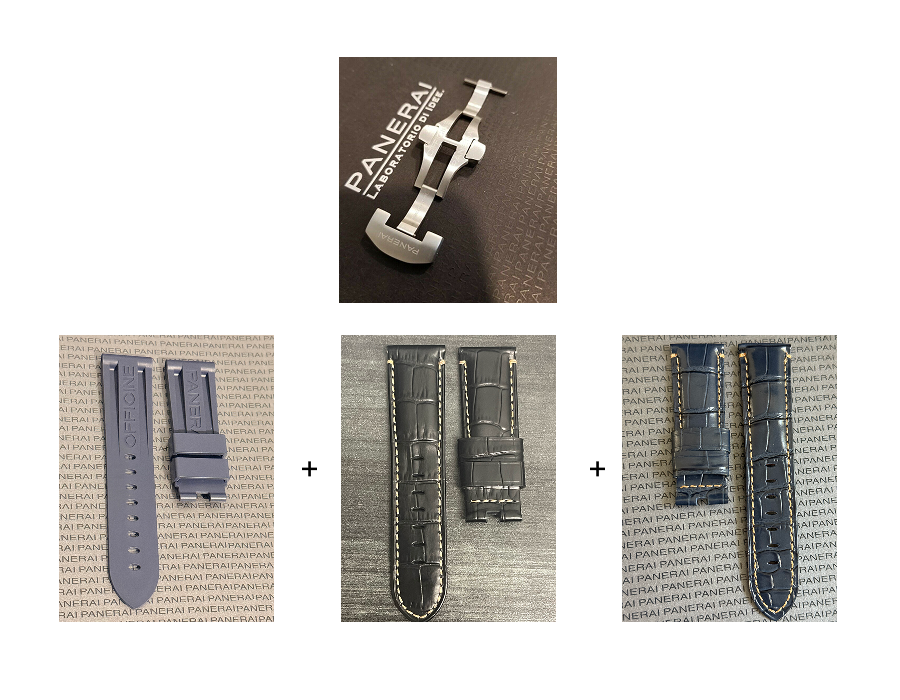 Panerai 22MM Brushed Stainless Steel Deployant Clasp for 26 or 24MM Straps