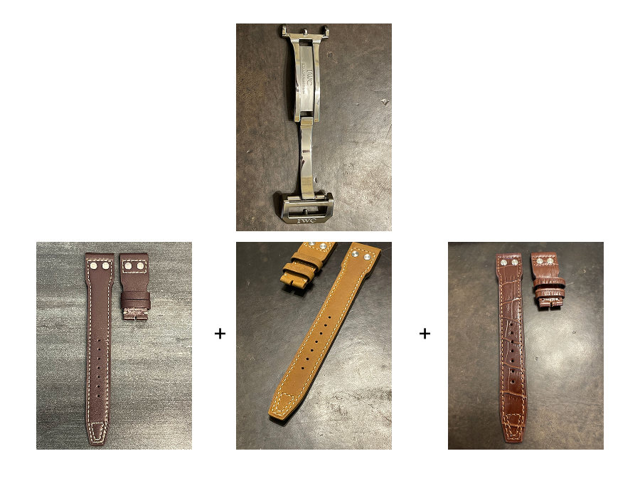 New OEM 18MM IWC Stainless Steel Deployant Clasp for Big Pilot Strap