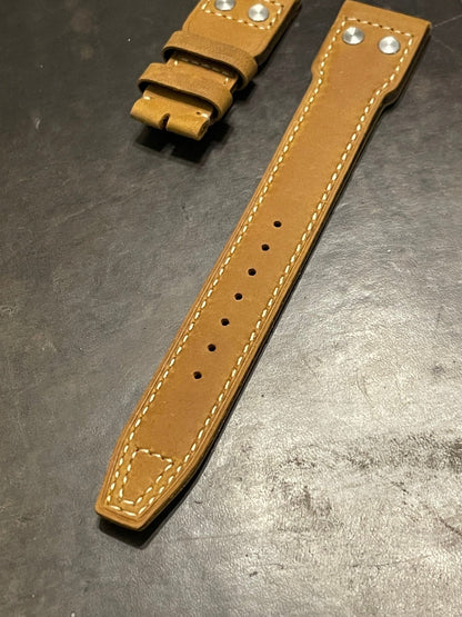 IWC Tan Suede Strap for Deployant Clasp