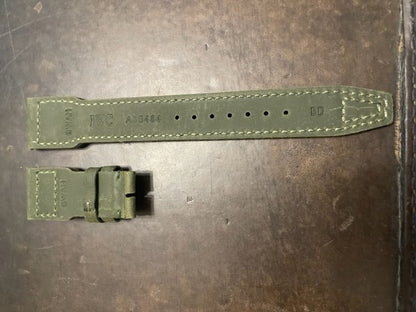 IWC Green Suede Strap for Deployant Clasp