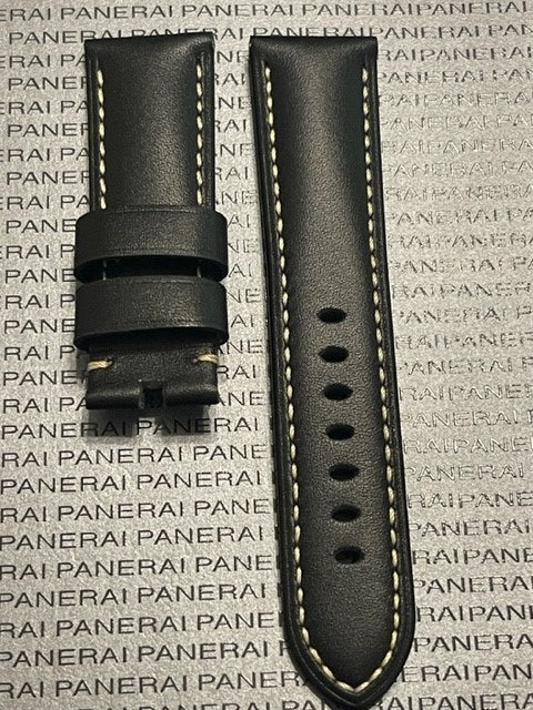 Panerai 24MM Black Calf Tang Strap (24/22MM)