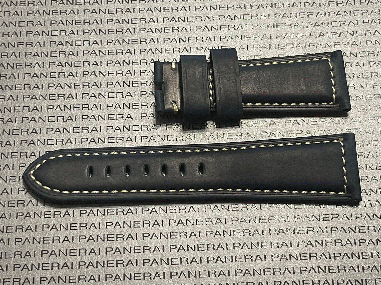 Panerai Blue Calf OEM Strap 26MM Lug for Tang Buckle 26 22MM