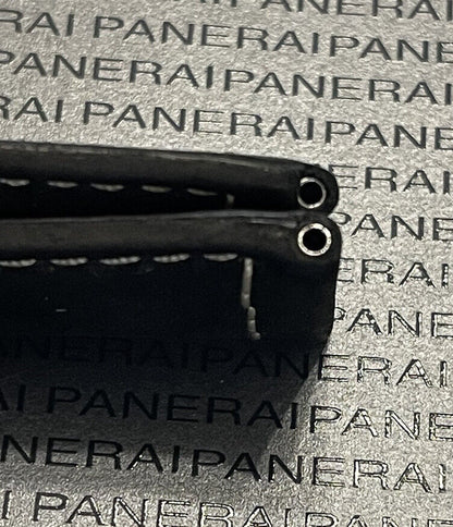 Panerai Black Suede OEM Strap 26MM Lug for Tang Buckle (26/22MM)